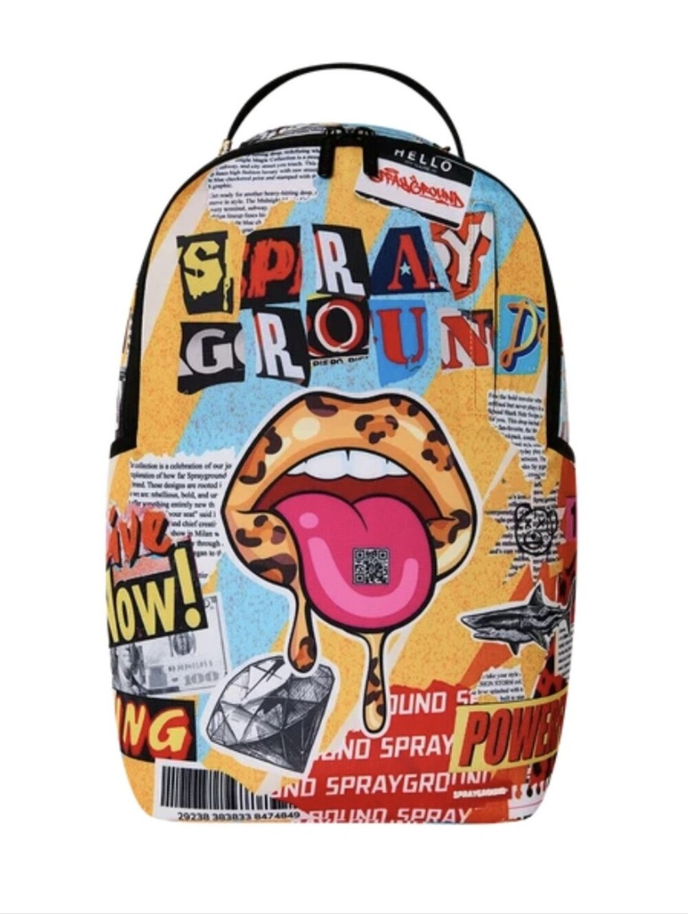 Sprayground Collage Of Fun Backpack